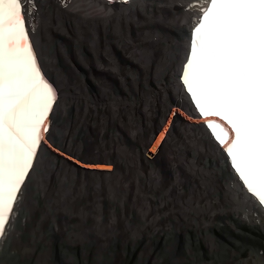 Black lace dress